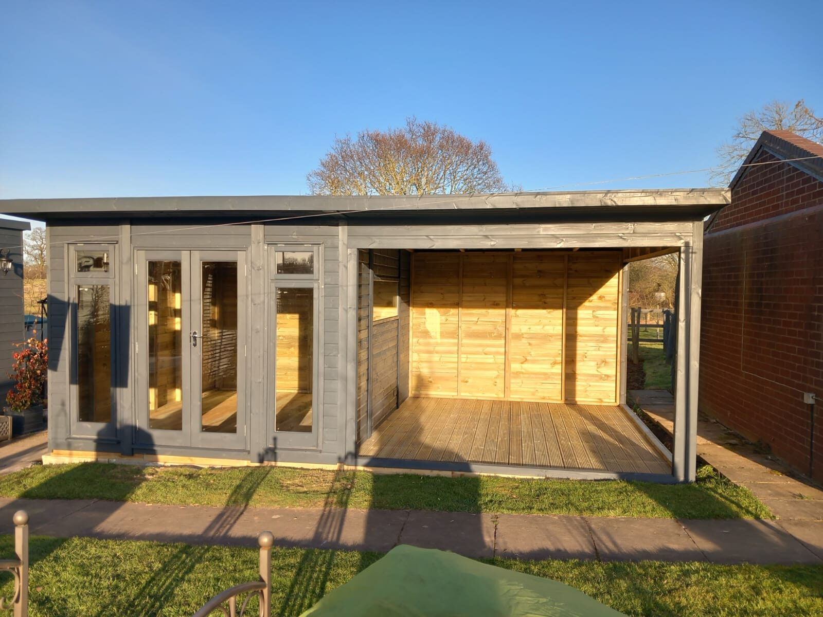 Burley Open-Sided Summerhouse — hand-built by Azure Garden Buildings