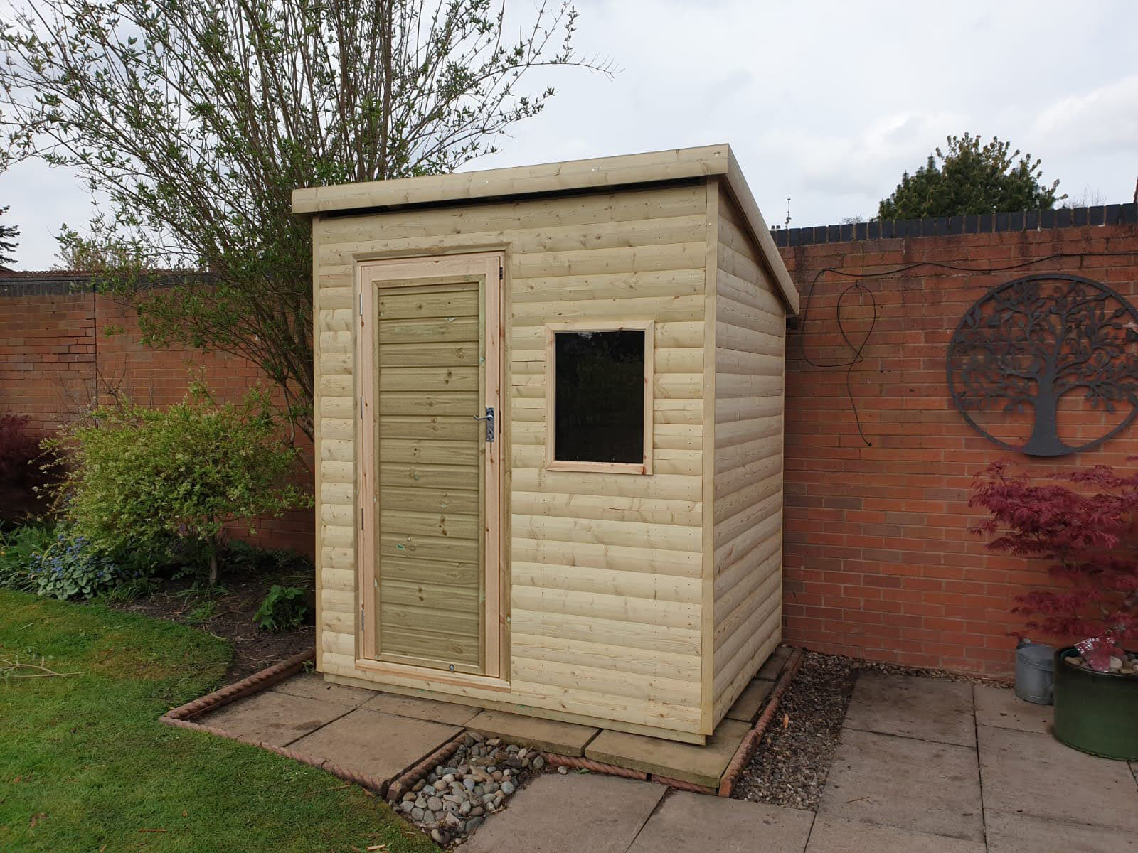 Charnwood Pent Shed — hand-built by Azure Garden Buildings