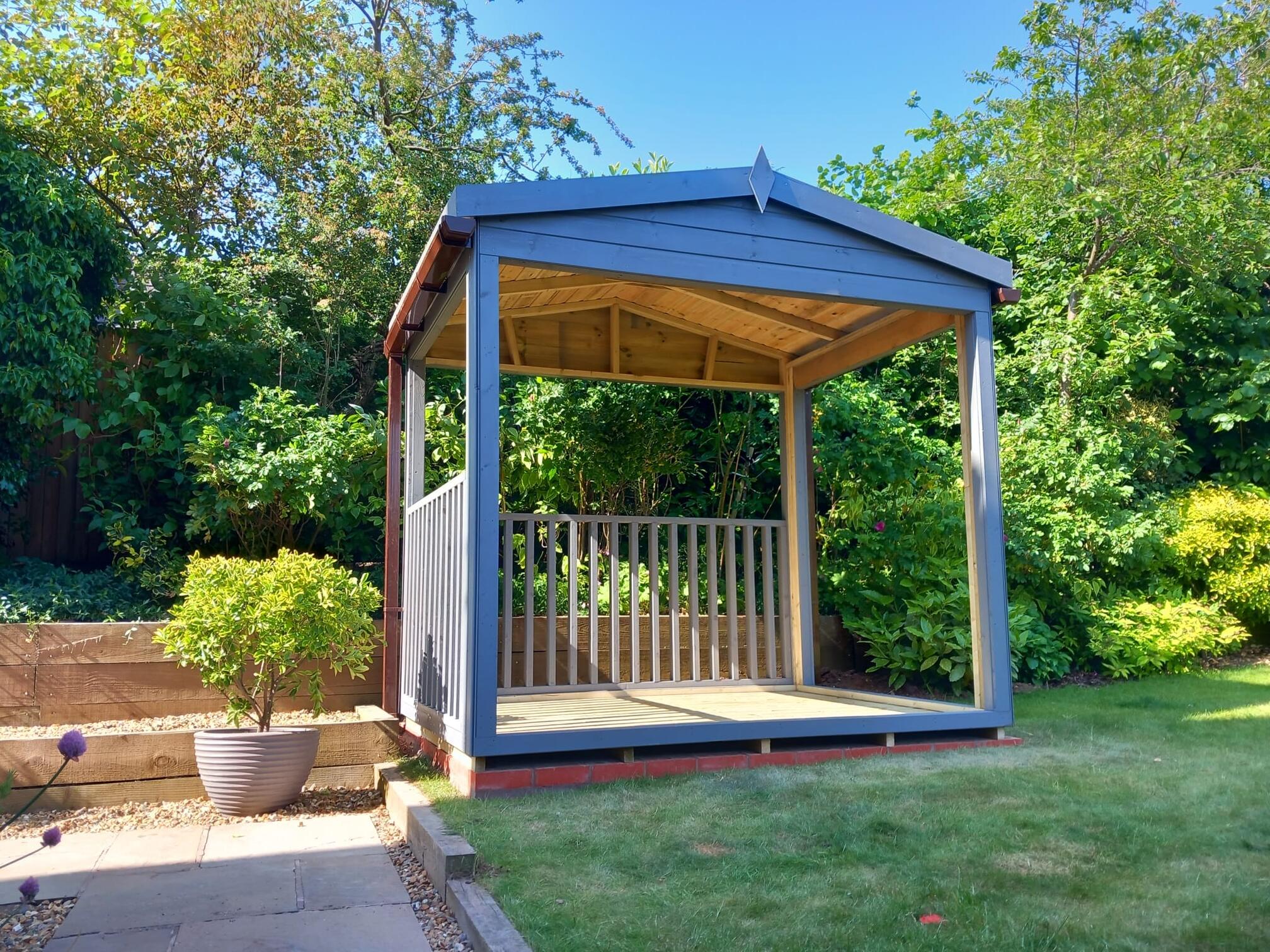 Sutton Open Apex Gazebo — hand-built by Azure Garden Buildings